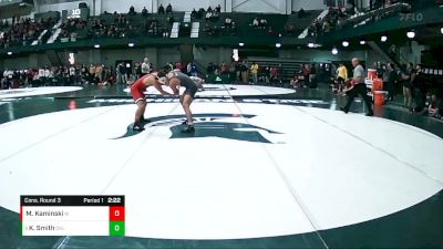 133 lbs Cons. Round 3 - Kaden Smith, Oklahoma vs Michael Kaminski, Northern Illinois