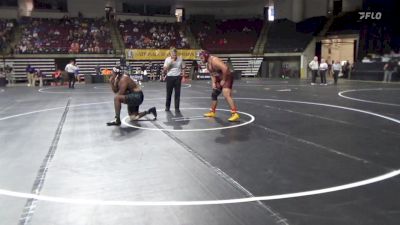 285 lbs Round Of 64 - Lane Staton, Texas State vs Shendell James, Springfield Tech CC