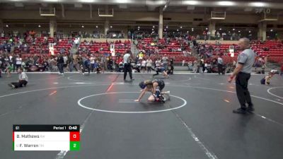 61 lbs Cons. Semi - Fisher Warren, Triumph vs Brady Mathews, Ridge Wrestling