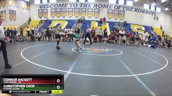 160 lbs Finals (8 Team) - Christopher Chop, Fleming Island vs Connor Hackett, Lake Gibson