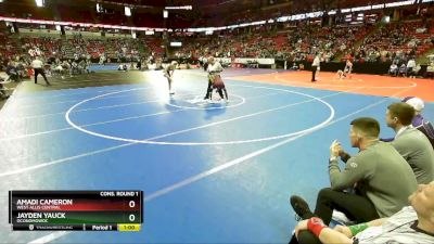 D1-126 lbs Cons. Round 1 - Amadi Cameron, West Allis Central vs Jayden Yauck, Oconomowoc