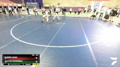 106 lbs Cons. Round 2 - Kaiden Hahn, WI vs Dalton Komperda, CO