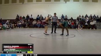 165 lbs Round 3 (3 Team) - Makayla Johnson, Princeton (Girls) vs Aysha Franks, Frisco Lebanon Trail (Girls)