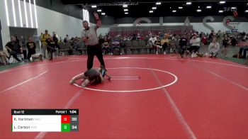 55 lbs Placement Matches (8 Team) - Lila Carson, Team Gotcha (IL) vs Kenny Hartman, Team Missouri (MO)