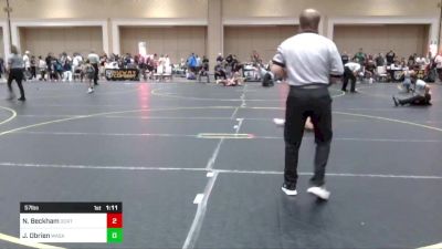 57 lbs Round Of 32 - Nathan Beckham, Ocrtc vs Jag Obrien, Wasatch WC