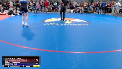 141-147 lbs Round 5 - Felicia MacLean, CNWC Concede Nothing Wrestling Club vs Coral Averett, Red Devil Mat Club