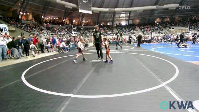 46 lbs Round Of 32 - Knox Perkins, Tahlequah Wrestling Club vs Breckon Milburn, Powerhouse Wrestling