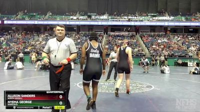 235 lbs Quarterfinal - Nyema George, Havelock vs Allison Sanders, North Iredell 