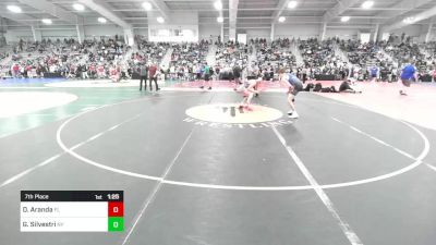 126 lbs 7th Place - Daniel Aranda, FL vs Gianni Silvestri, NY