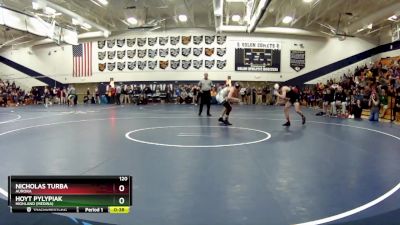 120 lbs Cons. Round 4 - Nicholas Turba, Aurora vs Hoyt Pylypiak, Highland (Medina)