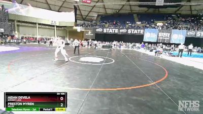 3A 106 lbs Cons. Round 4 - Preston Myren, Kelso vs Aidan Devela, Bonney Lake