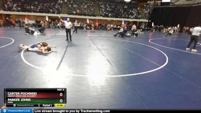 95 lbs Cons. Round 2 - Parker Johns, Iowa vs Carter Pochinski, Sebolt Wrestling Academy