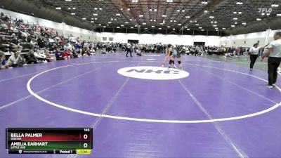 145 lbs Quarterfinal - Amelia Earhart, Little Axe vs Bella Palmer, Odessa