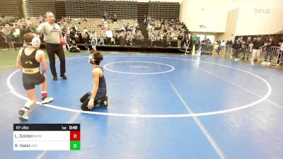 87-J lbs Consi Of 16 #2 - Landon Goldan, North Hunterdon, NJ vs Ryan Halal, Kenilworth Wrestling Club