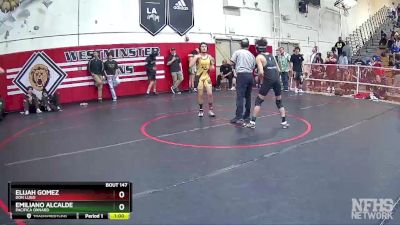 106 lbs Cons. Round 1 - Emiliano Alcalde, Pacifica Oxnard vs Elijah Gomez, Don Lugo