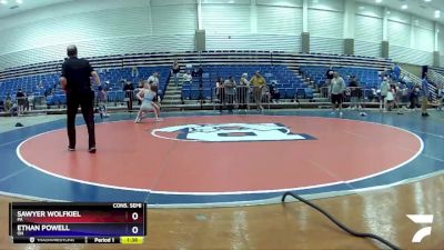 100 lbs Cons. Semi - Sawyer Wolfkiel, PA vs Ethan Powell, OH