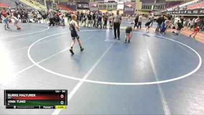 98 lbs Cons. Round 3 - Vinn Tunis, IL vs Burke Malyurek, WY