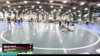 120 lbs Rd# 5- 3:45pm Friday Final Pool - Izayiah Chavez, POWA vs Walker Share, Minion Black