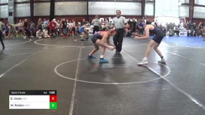 136 lbs Semifinal - Dominic Volek, Triumph Trained vs William Roden, Unattached