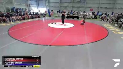 132 lbs Semis & 3rd Wb (16 Team) - Nathaniel Carter, Michigan Blue vs Matthew Orbeta, California