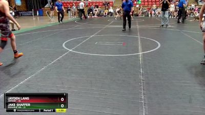 110 lbs Placement (4 Team) - Jayden Lang, Armory vs Jake Shaffer, Donahue WA