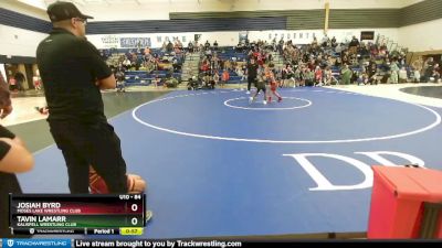 84 lbs Quarterfinal - Josiah Byrd, Moses Lake Wrestling Club vs Tavin Lamarr, Kalispell Wrestling Club