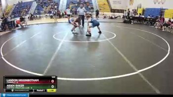 120 lbs Placement (16 Team) - Landon Higginbotham, Camden 2 vs Aiden Baker, Heritage Wrestling Club