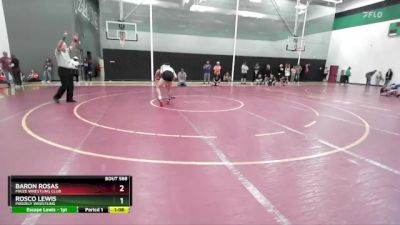 135 lbs Cons. Semi - Baron Rosas, Maize Wrestling Club vs Rosco Lewis, Prodigy Wrestling