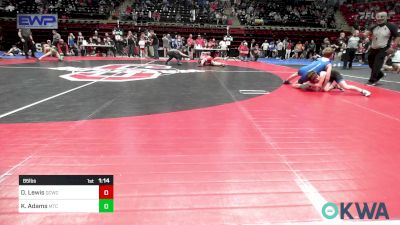 85 lbs Quarterfinal - Daniel Lewis, Dark Cloud Wrestling Club vs Klay Adams, Miami Takedown Club