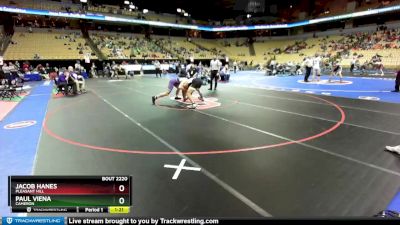 215 Class 2 lbs Quarterfinal - Jacob Hanes, Pleasant Hill vs Paul Viena, Cameron