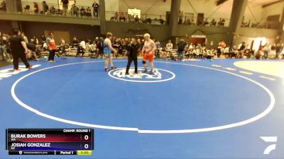 285 lbs Champ. Round 1 - Burak Bowers, WA vs Josiah Gonzalez, MT