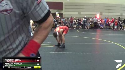 125 lbs Round 2 (6 Team) - Kameron Bedel, CP Wrestling vs Adriana Murray, Ninja Killer