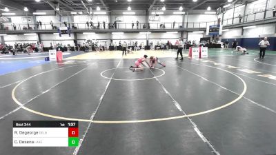 125A lbs Quarterfinal - Ryan Degeorge, Delbarton vs Charles Desena, Lake Highland Prep