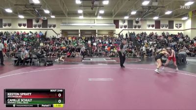 125 lbs Semifinal - Keston Spratt, Williamsburg vs Camille Schult, Waverly-Shell Rock