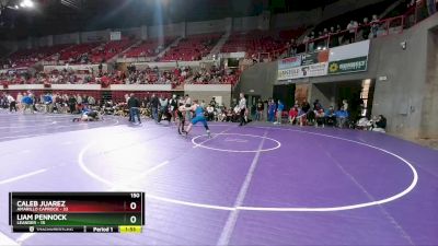 150 lbs 2nd Wrestleback And Semi-finals(16 Team) - Liam Pennock, Leander vs Caleb Juarez, Amarillo Caprock