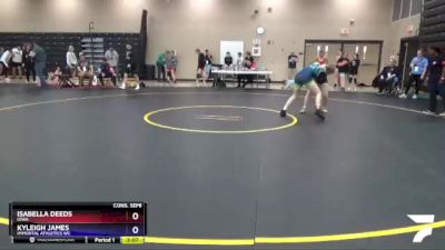 144 lbs Cons. Semi - Isabella Deeds, Iowa vs Kyleigh James, Immortal Athletics WC