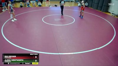 119 lbs Quarterfinal - Alexia Wentworth, Minnesota vs Ava Kiecker, Minnesota