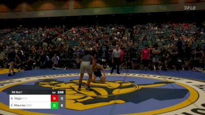 133 lbs Rr Rnd 1 - Ariel Vega, St Ambrose vs Zach Mauras, Eastern Oregon University