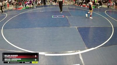 67 lbs Quarterfinal - Ryler Hughes, Pahranagat Valley vs Broox Anderson, Southern Utah Elite