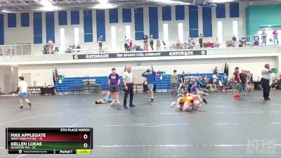 110 lbs Finals (8 Team) - Kellen Lukas, Glasgow WA vs Max Applegate, West Forsyth WC