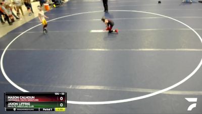 53 lbs Quarterfinal - Jaxon Liffrig, MN Elite Wrestling Club vs Mason Calhoun, Centennial Youth Wrestling