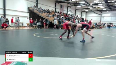 165 lbs Champ. Round 2 - Tyler Bodovetz, Ohio Wesleyan University vs Mawuli Nevis, Wabash