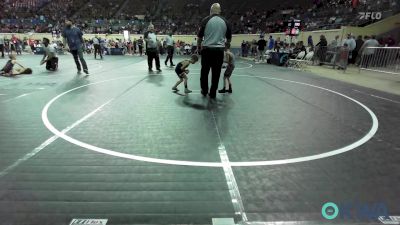 40 lbs Quarterfinal - Mark Misak, Clinton Youth Wrestling vs Johnny Weisinger, Wyandotte Youth Wrestling