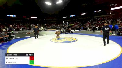 111 lbs Quarterfinal - Me`Kala James, Central vs Kylee Golz, Trabuco Hills