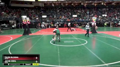 132 lbs Cons. Round 5 - Jacob Kiehl, TWFA vs Talen Blogna, WCCA