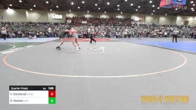 175 lbs Quarterfinal - Ylyana Sandoval, COWA vs Savannah Nelsen, Ukiah Wrestling Club