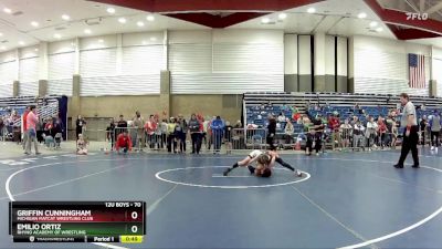 70 lbs Cons. Round 3 - Griffin Cunningham, Michigan Matcat Wrestling Club vs Emilio Ortiz, Rhyno Academy Of Wrestling