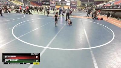 59 lbs Cons. Round 2 - Cory Buckley, IN vs Stone Fury, KS