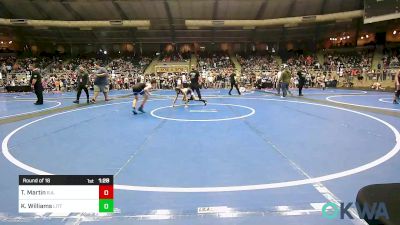 84 lbs Round Of 16 - Tripp Martin, R.a.w. vs Keaolani Williams, Little Axe Takedown Club