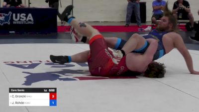 130 kg Cons Semis - Cameron Groncki, NMU-National Training Center vs Jaren Rohde, Dubuque RTC